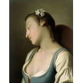 thumbnail image 2 of Rotari, Pietro Antonio 12x14 Black Ornate Wood Framed with Double Matting Museum Art Print Titled - A Young Girl Asleep in a Chair, 2 of 4