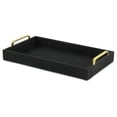 thumbnail image 2 of Canter Isle Linen Black Tray, 2 of 7