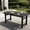 Black, variant on Harbweb 5pc HDPE Outdoor Dining Set, All-Weather Wood Grain Patio Furniture, Black
