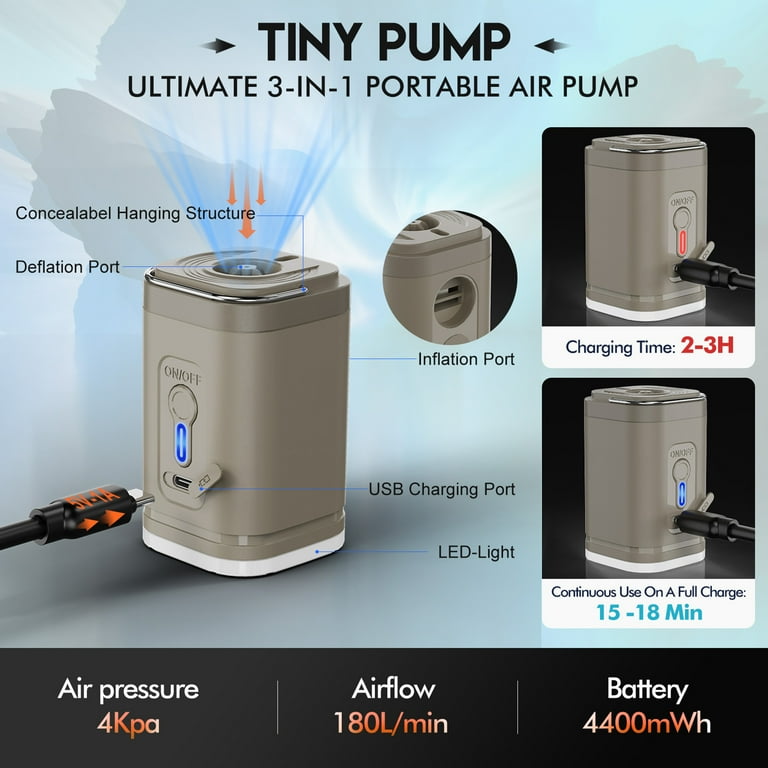 portable air mattress pump air pump for floaties