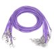thumbnail image 1 of 10uds Encerado Collar Cordón A Granel, 23 Pulgadas y 2mm Diámetro Collar Cadena Cuerda con Cierre para Colgantes, Pulseras, Joyería Fabricación, Luz Púrpura, 1 of 6