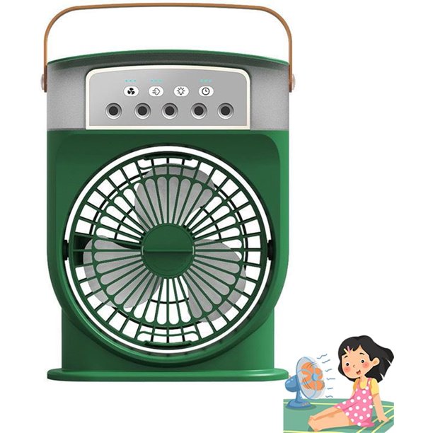 Everest Breeze Ventilador de refrigeración, Ventilador de refrigeración portátil, Ventilador para enfriar al aire libre, Ventilador de nebulización portátil 2024, Ventilador de refrigeración ajustable