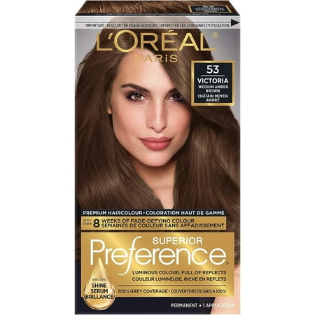 53 Medium Amber Brown - Superior Preference Permanent Hair Color - 100% ...