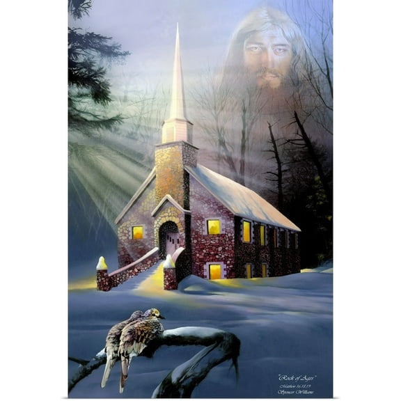 Great BIG Canvas | Rolled Spencer Williams Poster Print entitled Rock Church