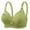 Green, variant on Sports Bras for Women Seamless Push Up Full Coverage V-Neck T-Shirts Bra Wireless Comfy Bralettes Underwear Purple X-Small
