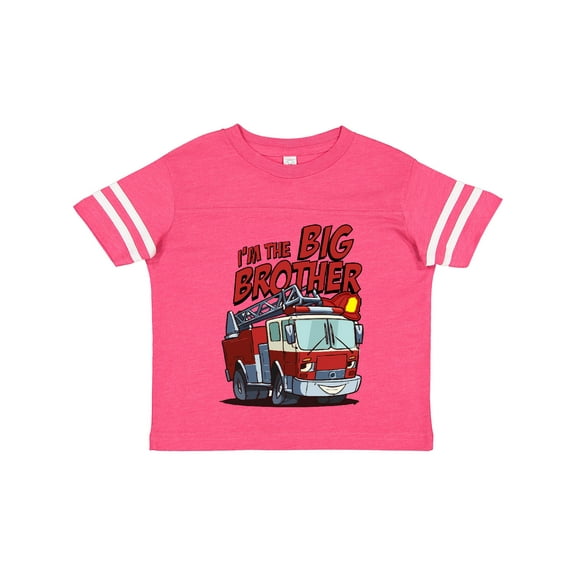 Inktastic Big Brother Fire Truck Boys Toddler T-Shirt