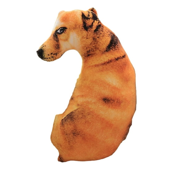 Wweixi Realistic 3D Dog Pillow Enjoy Company Of Man S Best Friend Comfortable And Soft Cute 3D Dog Pillow native dog