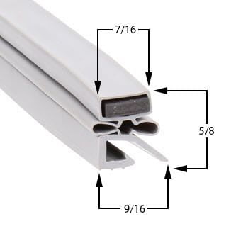 Hobart 7 1 2 x 24 1 4 Door Gasket by