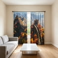 thumbnail image 4 of Printed Light Blocking Window Shade Curtains with Suction Cups, Insulated Portable Pleated Blind, Multicolor, 160×132 cm, 1 Panel, 4 of 6