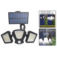 thumbnail image 3 of Luces de movimiento solar al aire libre, luces de inundación solares de 3 cabezas para exteriores con sensor de movimiento, luces de seguridad solares Sunnimix luces al aire libre, 3 of 8