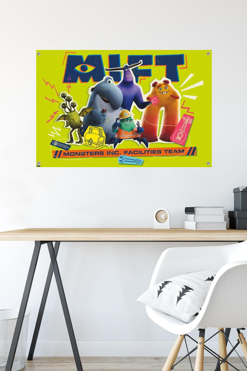 Disney Monsters at Work - Facilities Team Wall Poster with Pushpins, 22.375" x 34"