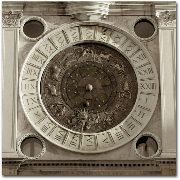Trademark Fine Art "Il Grande Orologio IV" Canvas Art by Alan Blaustein