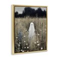thumbnail image 2 of Floral Ghostie in Field Gold Floating Frame Canvas Art, 25 x 31, Made In USA, 2 of 8