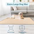 thumbnail image 6 of PETMAKER 72”x72” Extra Large Washable Pet Mat for Dog Potty Training, Whelping, or Crate Mat (Beige), 6 of 7