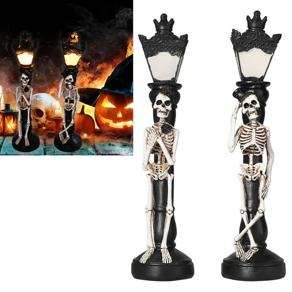 Cergrey Lamp, Skull Lamp Miniature Vintage Skeleton Street Light Home Party Decorations,Skeleton Lamp