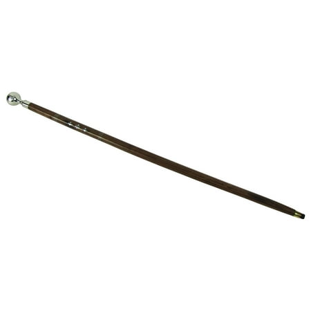 Sturdy Silver Ball Handle Wood Shaft Victorian Cane Walking Stick Wooden Canes