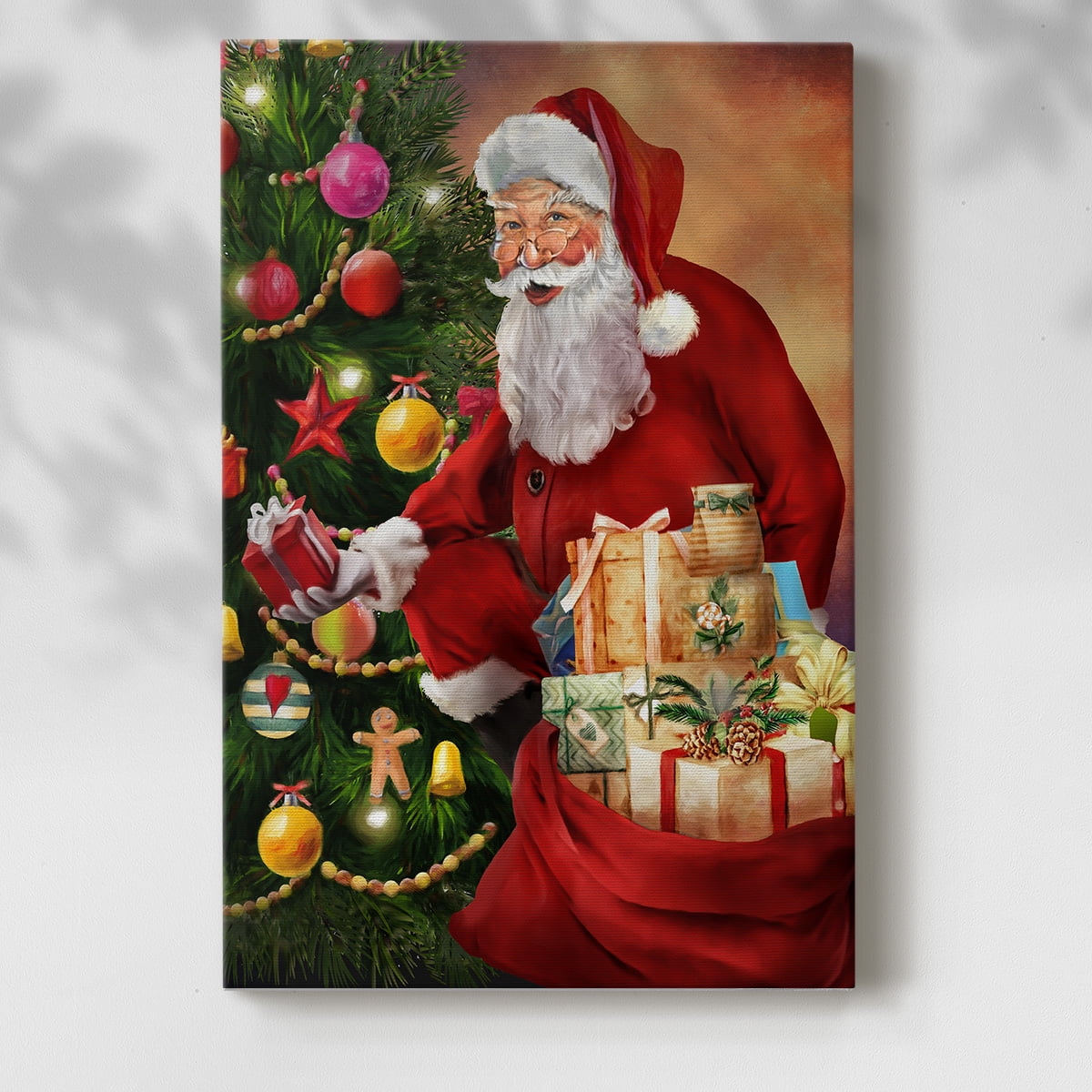 Santa's Presents- Gallery Wrapped Canvas