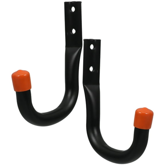 WORGEOUS 2pcs Wall-Mounted Utility Hooks Heavy Duty Garage Tool Hooks Space-Saving Storage Hangers for Garage Organization Garden Tool Storage