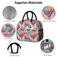 thumbnail image 4 of Womens Pioneer Flower Floral Print Pattern Lunch Box for Work,Insulated Lunch Bag for Women,Loncheras Para Mujer,Leakproof Adult Lunch Bag for Work,Beach,Travel,Picnic,Camping, 4 of 6