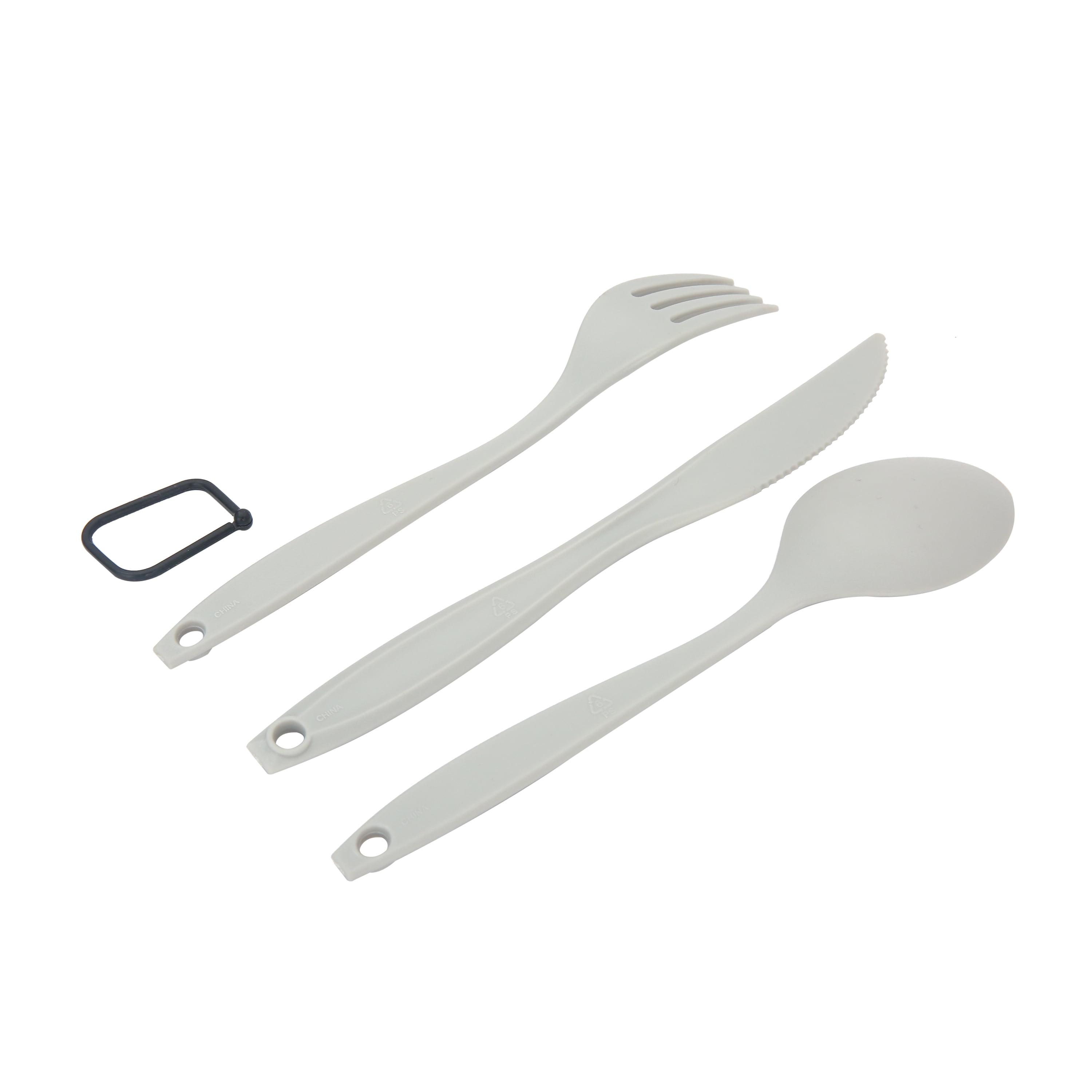 ZURSSEU Flatware, 3 Piece Camping Utensil Set, Forks, Knives and Spoon –  MoxSole