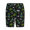 thumbnail image 4 of Gaeub Space Rockets Printed Men's Short Pajama Pants, Lightweight Lounge & Sleep Bottoms Keep You Cool - Medium, 4 of 9