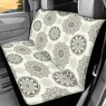 thumbnail image 2 of Psesaysky Mandala Flower Pattern Rear Bench Seat Covers for Cars, 2 Piece Soft Washable Back Seat Protectors for Sedan and Truck, 2 of 7
