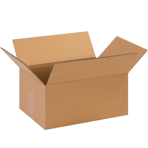 Box Partners Corrugated Boxes 13" x 9" x 6" Kraft 25/Bundle 1396