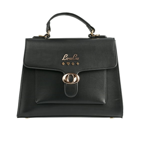 Moderne Elegance - Loulu Gold Glasp Top Handle Handbag