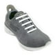 thumbnail image 2 of Jormftte Cordones Sin Atar para Niños y Adultos, 16 Cordones Elásticos para Zapatos, Cordones Planos Sin Atar de Silicona Blanca para Zapatillas de Deporte, Zapatillas para Correr, 2 of 5