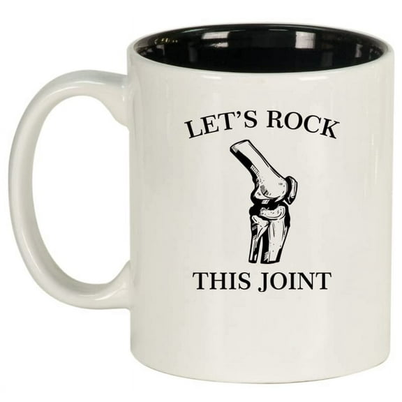 Let's Rock This Joint Funny Physical Therapist Therapy Doctor DPT Ceramic Coffee Mug Tea Cup Gift for Her, Him, Friend, Coworker, Wife, Husband (11oz White)