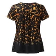 thumbnail image 5 of Pntutb Mujer Casual Camiseta Impreso Manga Corta Cuello Redondo Pullover Blusa tops PNTUTB Pntutb-1794, 5 of 5