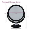thumbnail image 6 of Home Details 7" Freestanding Vanity Mirror Rubberized 1X-10X Magnification, Black, 6 of 6