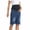 Blue, variant on Hxshgdsn Womens Maternity Casual Jean Skirt With Pockets Hem High Waist Fake Denim Pregnancy Clothes Blue Xl