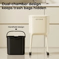 thumbnail image 6 of UFORU 16L Rolling Trash Can with 60 Bags, High-Leg No-Bend Design, Lockable Wheels, Durable ABS & PP Bin for Kitchen and Living Room, 6 of 10