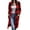 Red, variant on New Fall Collection,AXXD Loose Plaid Printed Button Pocket Cardigan for Women Dressy Summer Clearance Black Size 8