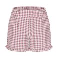 thumbnail image 6 of FRSASU Shorts for Women Gingham Pajama Summer Casual Lounge Sleep Plaid Shorts Beach Bottoms Pink, 6 of 6