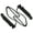 Black, variant on Heavy Duty Dock Ropes Tie Lines For Boating 3/8 Inch Prespliced Eye Spliced Ends UV Resistant Dock Line Set Of 2