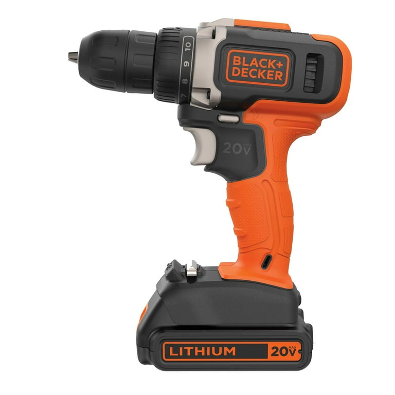 BLACK DECKER 84 Piece Home Tool Kit with Cordless Power Drill Driver 20V MAX BDPK70284C1AEV Walmart
