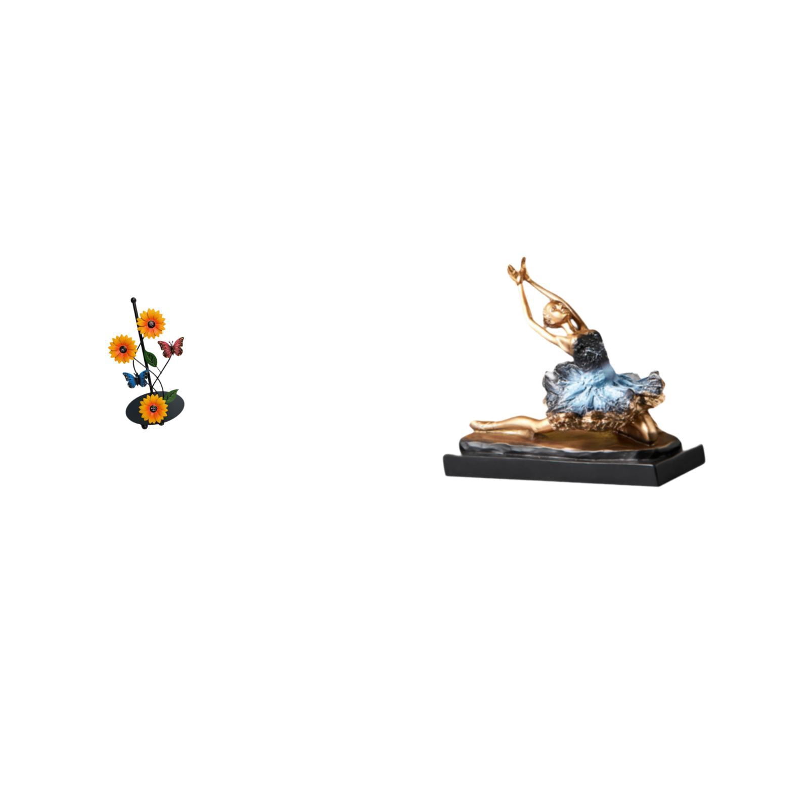 Fiocias Toilet Paper Holder Paper Towel Holder Countertop Ballet Dancer Statue Resin Sculpture Ornament Figure Modern Art Iron Material Suitable for Gift Givi