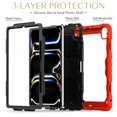 thumbnail image 3 of FJLBDE Case for iPad Pro 13 Inch (M4 2024/M5 2025), Rugged Shockproof Tablet Cases Cover with Kickstand Shoulder Strap, Red, 3 of 7