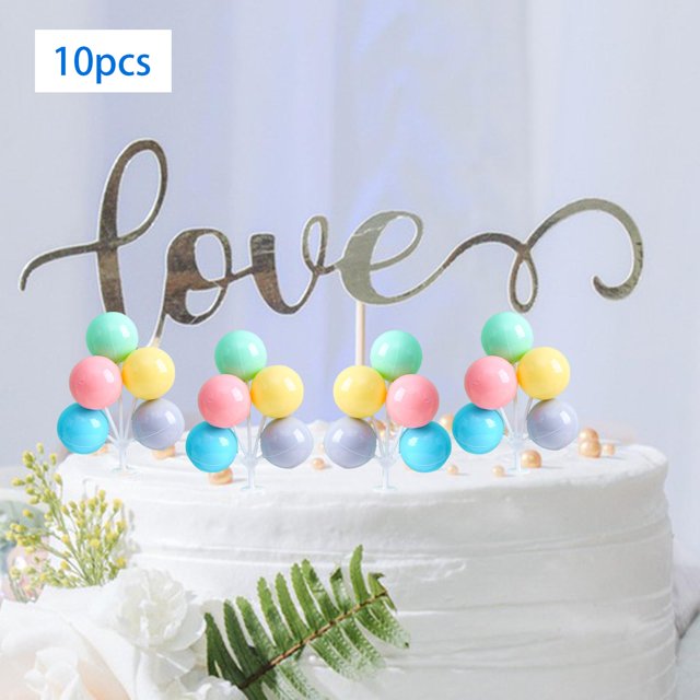 Adornos Para Pastel De Globos,Adornos para tarta con globos Adornos para tarta del Día de la Madre,Cupcake Toppers Cumpleaños Boda Mujer Madre Mamá,Adornos para tartas de Color claro