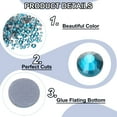 thumbnail image 4 of Uxcell 400 Pcs Strass Hotfix Cristales de Vidrio con Bolsa Transparente Kit de Arte de Uñas para Manualidades Ropa Decoración DIY 5 Tamaños (Conjunto SS6-SS20, Azul), 4 of 6