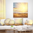 thumbnail image 4 of Designart African Huts under Colorful Sky - Landscape Printed Throw Pillow - 12x20, 4 of 5