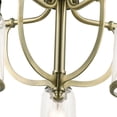 thumbnail image 3 of Livex Lighting Lawrenceville 5 Light Dinette Chandelier in Antique Brass, 3 of 14