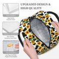 thumbnail image 3 of Fotbe Cute Cow Print Sunflower C Pattern Lunch Bag, Insulated Lunch Box, Small Leakproof Cooler Food Lunch Containers Reusable High Capacity Lunch Tote Bags for Work, Travel, Outdoor, 3 of 6