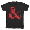 thumbnail image 5 of Dungeons & Dragons Metallic Print Youth Boys Black Shirt-X-Small, 5 of 7