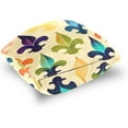 thumbnail image 5 of GZHJMY Fat Tuesday Throw Pillow Covers Rainbow Fleur De Lis Cute Pillowcase Mardi Gras Sofa Decor 2 Pack Carnival Housewarming Gift 20" × 20", 5 of 5