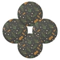 thumbnail image 2 of IAUYY Set of 4 Round Placemats for Dining Tables Heat-Resistant and Wear-Resistant DIY Printing Design Table Placemats，Applicable for Christmas Orange-brown Gingerbread, 2 of 7