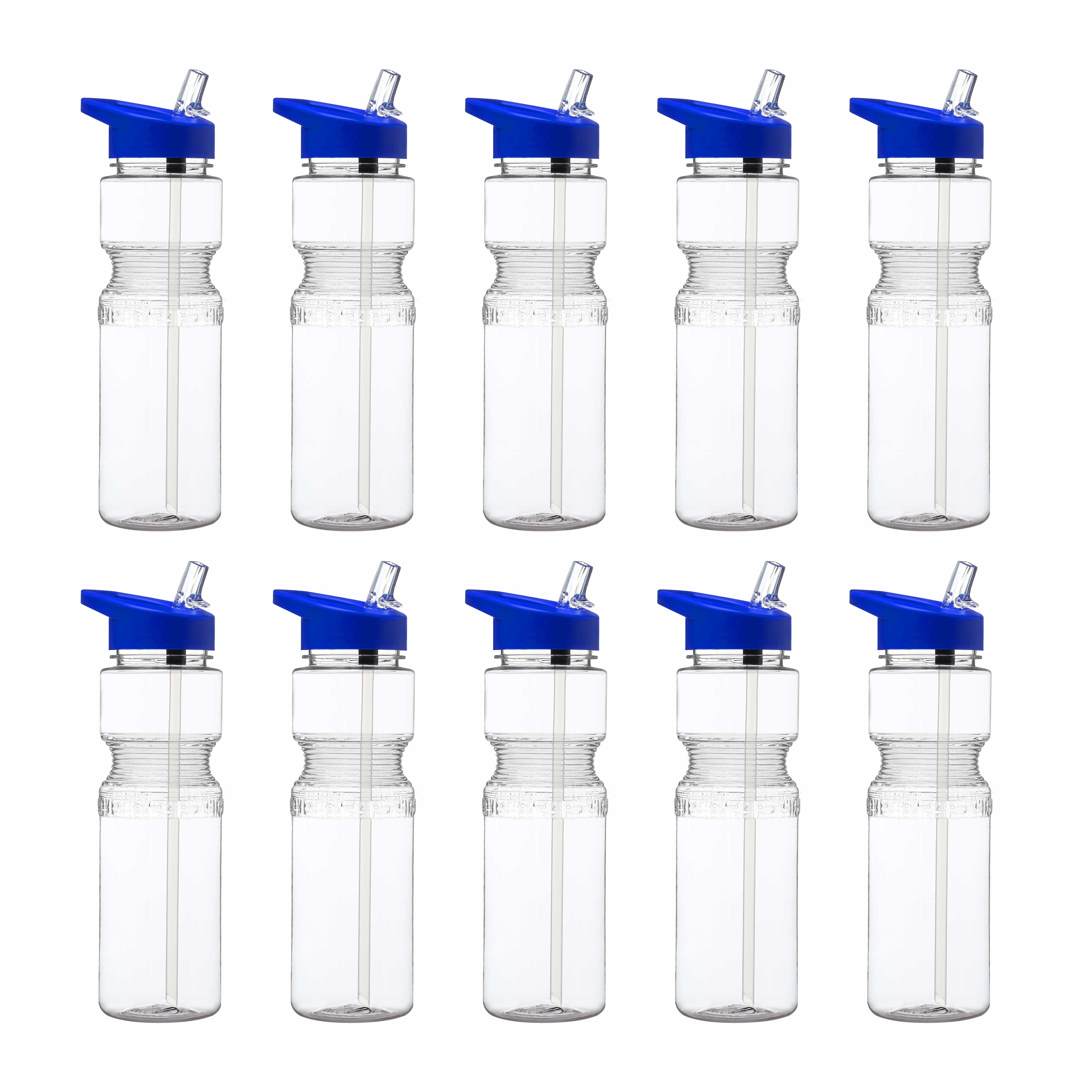 Neon Sport Water Bottles, Bulk Set of 12, 18 oz, Party Supplies & Favors,  Drinkware, Track & Field, Field Trip, Day Care