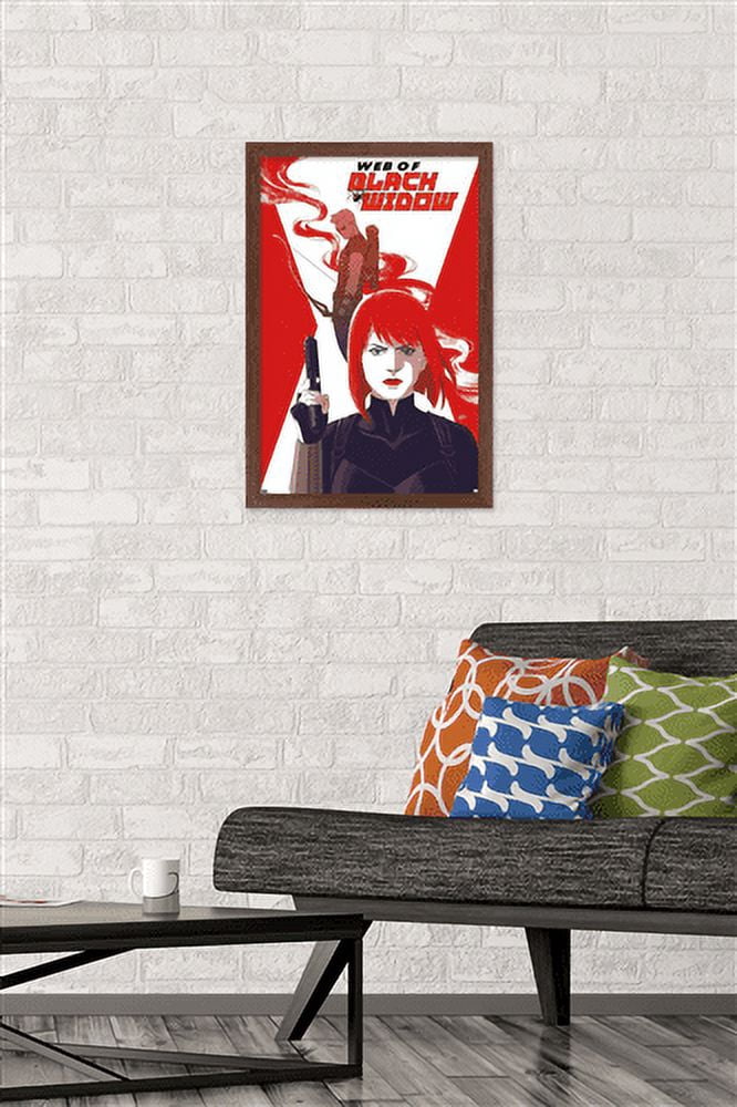 Marvel Comics - Hawkeye - Web Of Black Widow #4 Wall Poster, 14.725" x 22.375", Framed